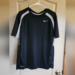 Nike Dri-Fit Mens Large Short Sleeve Shirt Black